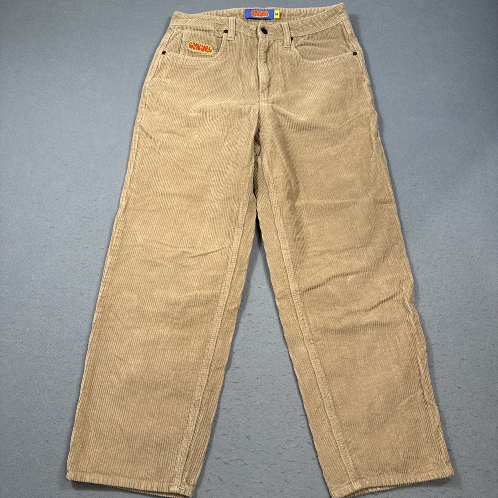 Empyre Corduroy Pants Mens 30 BROWN Skate Mall Punk Relax Straight Leg